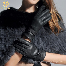 Populärer Handschuh mit echtem Leder Für Dame